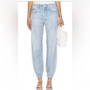 NEW! NWT RAG & BONE Miramar Jogger Pants Kacy Light Wash Size M